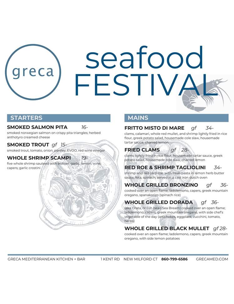 seafood menu